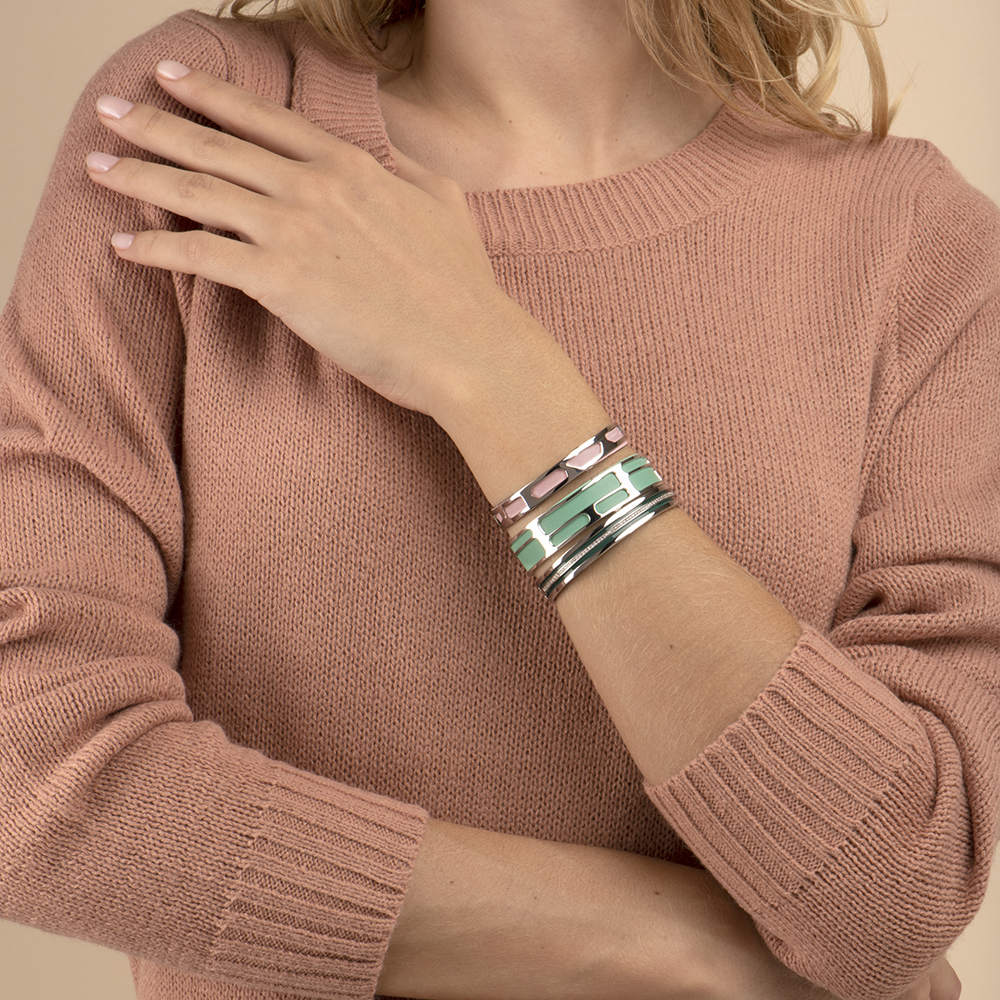 Girafe Bracelet, Rose gold finish, Sun / Navy Blue image number 4